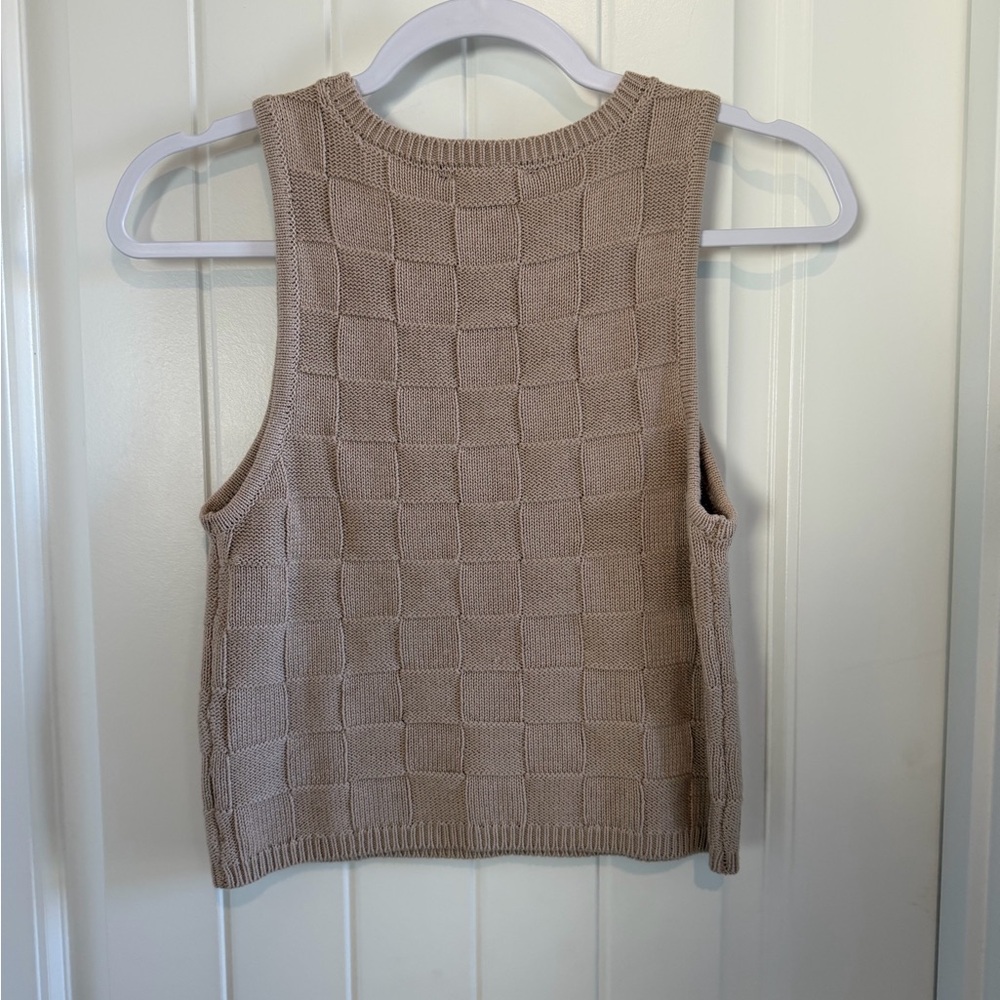 Lulu's Beige Knit Sweater Top - Picture 2 of 3
